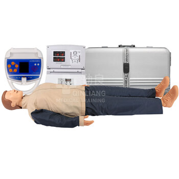 勤良心肺复苏训练假人模型心肺复苏除颤模拟人CPR人工呼吸胸外按压气道开放安全急救培训假人模型QL/CPR480A