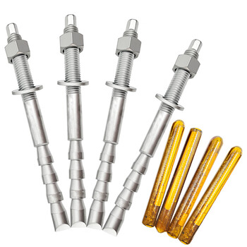 天猴化学锚栓 倒锥形化学螺栓 化学膨胀螺丝化学膨胀螺栓锚栓含药剂热镀锌r 16*190(2套)8.8级倒锥形 天猴化学锚栓 倒锥形化学螺栓 化学膨胀螺丝化学膨胀螺栓锚栓含药剂热镀锌r 16*190(2套)8.8级倒锥形