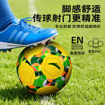 安踏（ANTA）足球5号成人比赛训练标准用球青少年5号足球体考中考耐磨机缝球