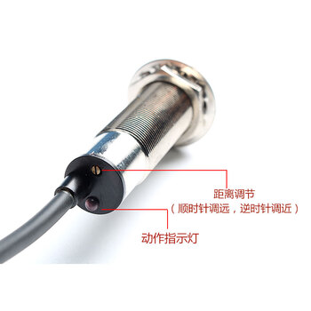 瀚时恒业 激光反馈反射式光电开关感应传感器 E3FJ-R10P2距离10米反射板PNP常闭