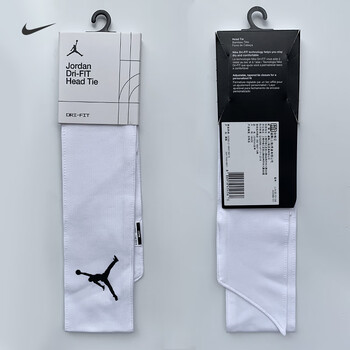 耐克（NIKE）JORDAN开放式头带AJ 吸汗运动发带止汗带AC4095/JJN00101OS白