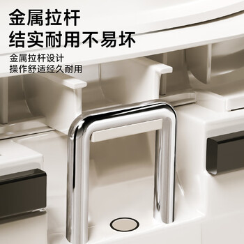 五月花脚踏垃圾桶15L脚踩手按双开盖卫生间客厅厨房垃圾桶大号