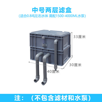 鱼池过滤水族箱周转箱过滤滴流盒自制鱼池过滤