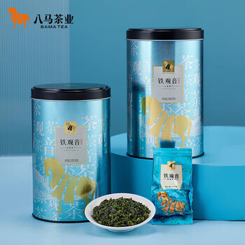 八马茶业 乌龙茶 安溪铁观音 清香型一级500g 罐装茶叶 非遗传承技艺