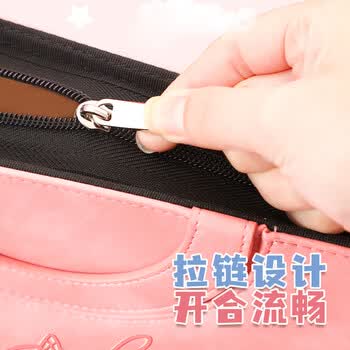 嘉然恒马年手提式孕检收纳册产检报告单孕妈妈孕期怀孕记录册资料b超体检查单档案册大容量收集册 粉色