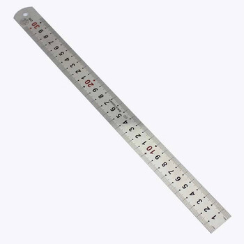 越智不锈钢直尺加厚尺子不锈钢直尺钢板尺木工刻度尺测量工具 1把