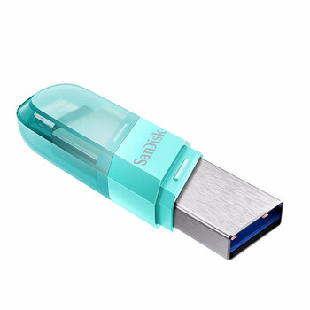 闪迪（SanDisk）128GB Lightning USB3.0 苹果手机U盘 豆蔻绿色 读速90MB/s MFI认证 iPhone/iPad手机电脑两用U盘
