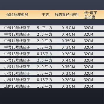 科睿才保险丝盒汽车防水 改装车用保险丝插座 保险丝座 中号12号线（25A） Q1000013