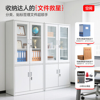 中伟（ZHONGWEI）文件柜办公柜钢制铁皮柜资料柜档案柜储物柜大器械文件柜