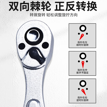 罗宾汉（RUBICON）套筒扳手40件工具套装棘轮扳手旋具头组套家用维修工具箱 RGH-40