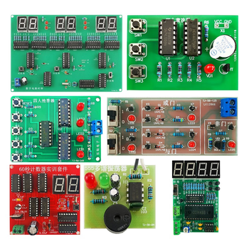 诺然 数字电路电子技术实验教学焊接套件 焊接练习实训套装 电路板组装制作 数字电路套件（共7套）