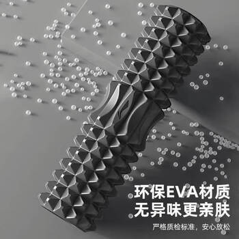 李宁泡沫轴实心滚轴狼牙棒滚筒背部健身放松肌肉瑜伽柱小腿按摩器
