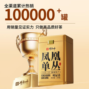 珍茶师乌龙茶凤凰单枞鸭屎香特级500g 罐装潮州单丛茶叶自己喝