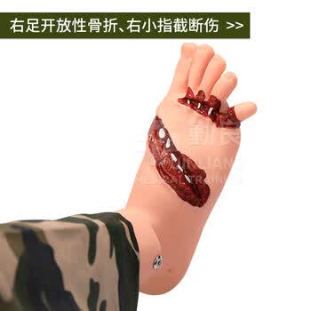 勤良野战基础伤情模拟人止血包扎固定搬运训练模拟人 创伤急救模特 伤情评估分类模块 伤情呈现模拟器材