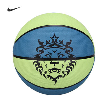 耐克（NIKE）篮球男女室内外训练比赛防滑耐磨7号橡胶詹姆斯N100437239507蓝绿