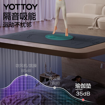 yottoy天然橡胶防滑瑜伽垫183*68cm初学者加厚加宽加长健身垫男女加厚 yottoy天然橡胶防滑瑜伽垫183*68cm初学者加厚加宽加长健身垫男女加厚