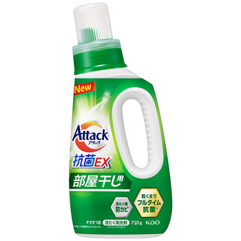 花王（KAO）洗衣液720g 高渗透抗菌除霉阴干无异味酵素洁霸洁净易漂洗-随机发