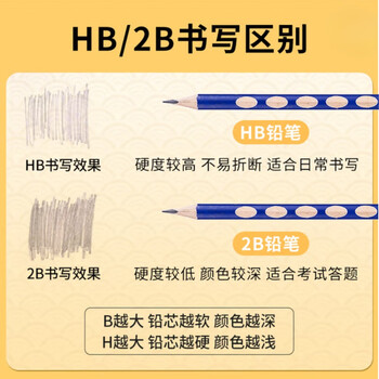 晨光（M&G）文具 HB洞洞铅笔12支 小学生开学练字铅笔 儿童正姿矫姿 三角木杆铅笔 沾顶易抓握AWP30716