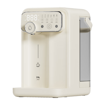 JMEY 台式即热饮水机 1秒速热3秒出水 六档调温四档水量3.5L抗菌水箱 触控大屏桌面直饮机【Y3米白色】