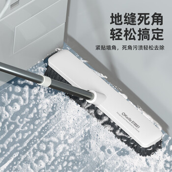 好媳妇清洁刷具 32CM加大硬毛地刷浴室长柄缝隙刷子卫生间刷地洗墙工具