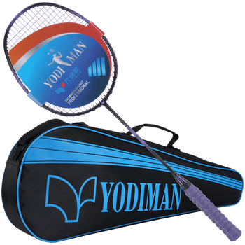 尤迪曼黑紫羽毛球拍全碳素超轻8U训练单拍1支装(已穿线25磅) 尤迪曼黑紫羽毛球拍全碳素超轻8U训练单拍1支装(已穿线25磅)