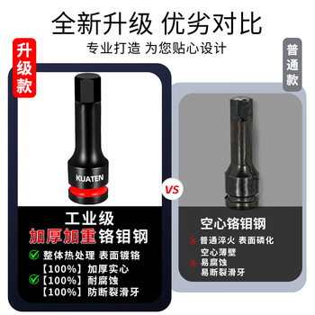 酷安腾大飞电动扳手内六角套筒套装批头进口内六花气动小风炮旋具套头 酷安腾大飞电动扳手内六角套筒套装批头进口内六花气动小风炮旋具套头