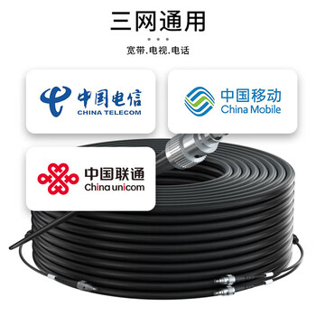 柏森德室外单模铠装成品光缆 2芯FC-FC 100米 两芯家用光纤线入户架空免熔接 BSD-2X4T-FC100