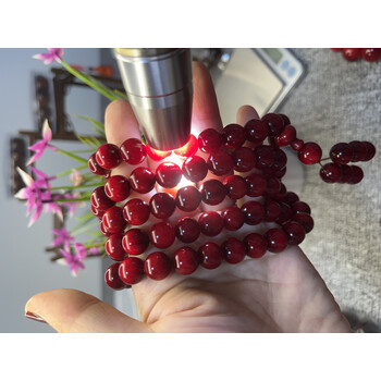 琴岸东北琥珀木原木料松明子沉化老料北沉香手串全透固化玉化转运佛珠