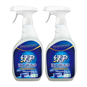 绿伞强力瓷洁净 多功能浴室清洁剂 除垢除锈 抑菌防霉 660g*2瓶 