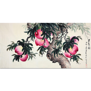 中国气派的大师和"桃圣" 宋步云《多寿图》06拍卖已结束中国画坛