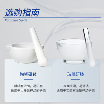 玻璃研钵研磨器化学实验室捣药碗乳钵磨粉器带研磨棒 【玻璃】75mm碗+棒  一套