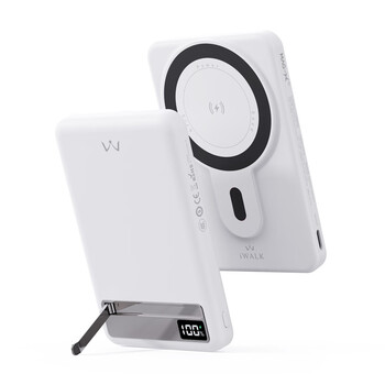 爱沃可（iWALK）磁吸支架充电宝MagSafe无线10000毫安20W快充便携数显移动电源可上飞机适用于苹果17/16/华为小米