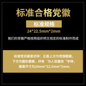 格立特（gelite）不褪色国家标准党徽胸章别针党员徽章党徽强磁加厚党徽磁吸党徽别针党徽最新版2026强磁吸党徽磁扣