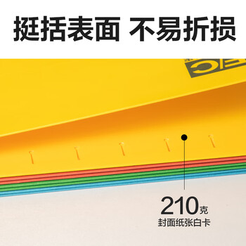 得力（deli）5469挂劳夹 吊挂文件夹 FC彩色挂快劳5469（FC 颜色随机）10个装