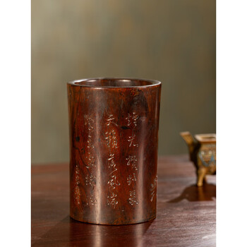 清代黄花梨笔筒价格报价行情- 京东