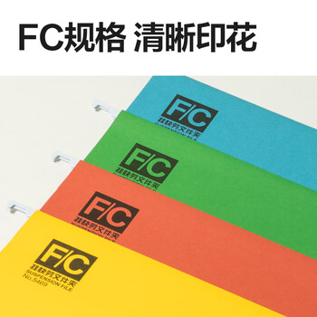 得力（deli）5469挂劳夹 吊挂文件夹 FC彩色挂快劳5469（FC 颜色随机）10个装