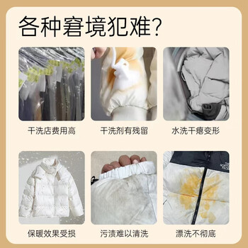 D.SIIS迪艾澌羽绒服蓬松洗涤剂专用清洗剂清洁剂洗衣液500ml*2瓶