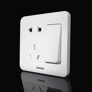 西·门子开关插座家用面板远景白一开单控空调开关五孔带usb 16a 一开