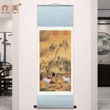 郎世宁八骏图价格报价行情- 京东