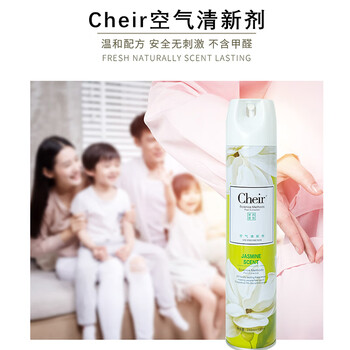 CHEIR空气清新剂茉莉型香薰除异味家用卧室户外卫生间厕所喷雾剂370ml