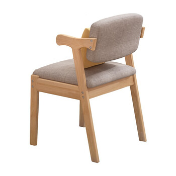 餐椅电脑椅现代简约家用椅子靠背椅子居家酒店简易餐桌椅z型椅原木色