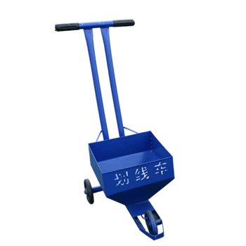 道路工地施工划线车石灰撒灰器学校操场田径比赛场地跑道画线车 蓝色