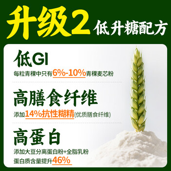 江中猴姑米稀青稞早餐30天0蔗糖低GI送长辈养脾胃老年营养品代餐礼盒900g