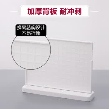 优和（UHOO）桌牌 T型亚克力台卡台签架白色透明1个装210mmx148mm A5横款展示牌会议卡6266