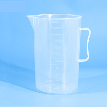 冰禹 BYrl-198 实验室塑料刻度杯 塑料烧杯 实验室器皿 塑料量杯 2000ml 2个