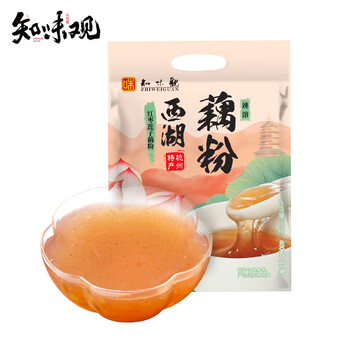 知味观红枣莲子藕粉速溶 中华老字号西湖特产 营养早餐代餐食品400g