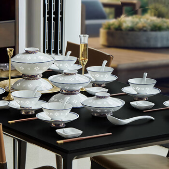 8 青花瓷碗型号规格- 京东