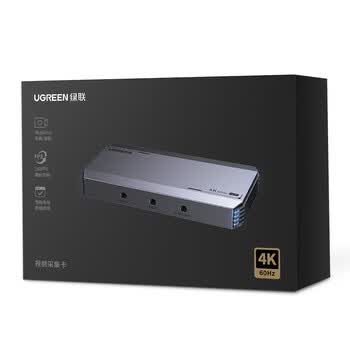 绿联HDMI视频采集卡4K60Hz高清RGB24 适用Switch2/PS5索尼佳能尼康相机电脑手机iPad游戏直播录制CM700