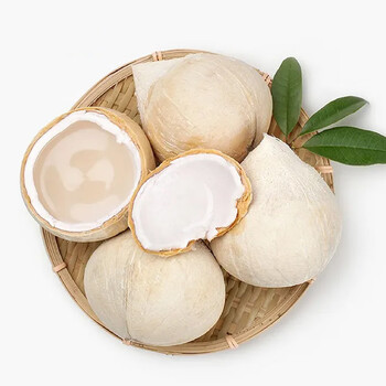 泰国椰皇奶椰去皮椰子水热带新鲜孕妇水果天然椰子汁现发农产品 9个装