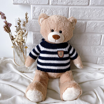 爱尚熊毛绒玩具熊公仔可爱穿衣小熊玩偶柔软抱睡狗狗布娃娃送女生日